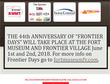 Tablet Screenshot of frontierdaysfortdodge.com